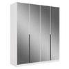 DREHTÜRENSCHRANK in Weiss  - Weiss, Modern, Holzwerkstoff/Metall (181/210/54cm) - Rauch Möbel