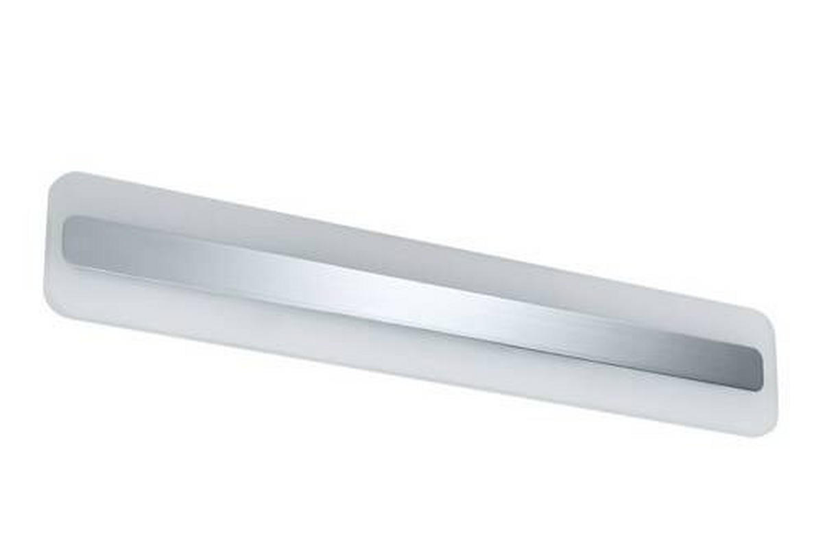LED-DECKENLEUCHTE 60/10 cm   - Chromfarben/Weiß, Basics, Metall (60/10cm) - Paulmann