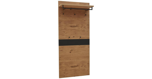 GARDEROBENPANEEL 80/183/27 cm - Eichefarben/Schwarz, Design, Holz (80/183/27cm) - Dieter Knoll