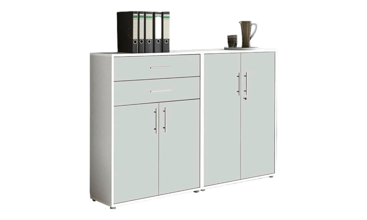 AKTENSCHRANK Weiß  - Weiß, MODERN, Holzwerkstoff (168,8/113,6/33cm) - MID.YOU