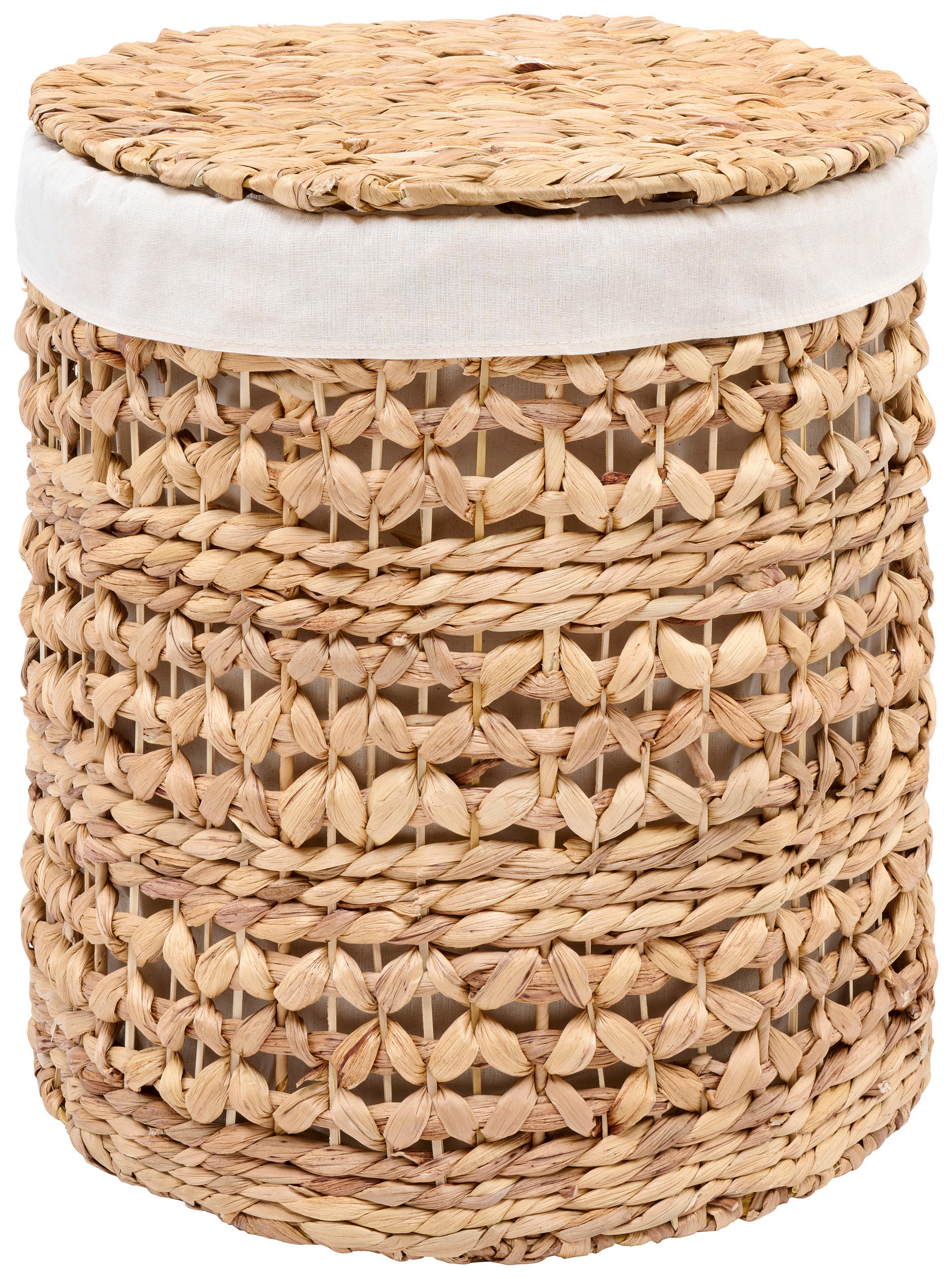KOŠARA ZA RUBLJE 41/45 cm - bijela/prirodne boje, Basics, metal/tekstil (41/45cm) - Landscape