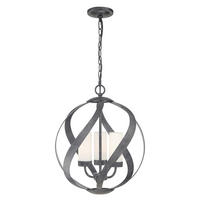 HÄNGLAMPA UTOMHUS Blacksmith 40.7/56.4 cm  - svart, Klassisk, metall/glas (40.7/56.4cm) - Elstead Lighting