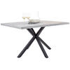 ESSTISCH rechteckig Grau, Schwarz  - Schwarz/Grau, MODERN, Holzwerkstoff/Metall (140/90/76cm) - MID.YOU