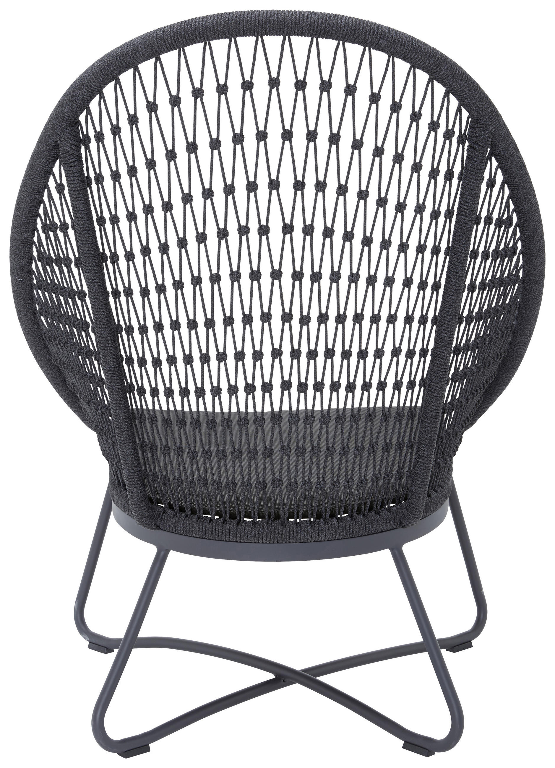 GARTENSESSEL Aluminium Anthrazit, Grau  - Anthrazit/Grau, Design, Textil/Metall (84/110,5/87,5cm)