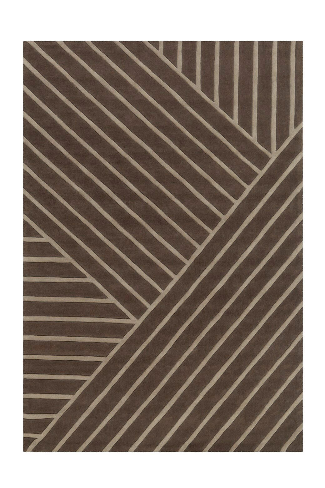 FLACHWEBETEPPICH  Wohnzimmer 120/180 cm Taupe rechteckig  - Taupe, Basics, Textil (120/180cm) - Kayoom