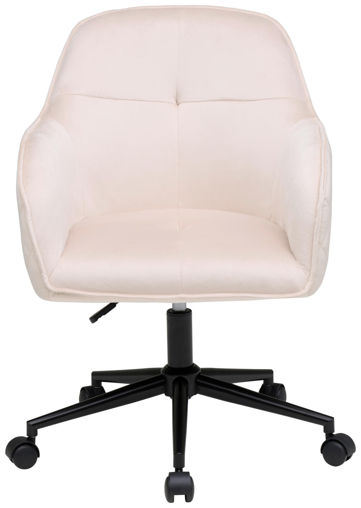 VRTLJIVI STOL kovina, tekstil bež, črna  - črna/bež, Moderno, kovina/umetna masa (58/82/90/62cm) - MID.YOU