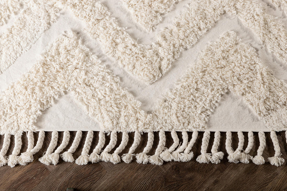 HOCHFLORTEPPICH 250/350 cm Weiß  - Weiß, LIFESTYLE, Textil (250/350cm) - P & B