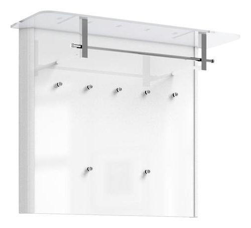 GARDEROBENPANEEL  in 96/78/33 cm  - Alufarben/Weiß, Design, Glas/Holzwerkstoff (96/78/33cm) - Moderano