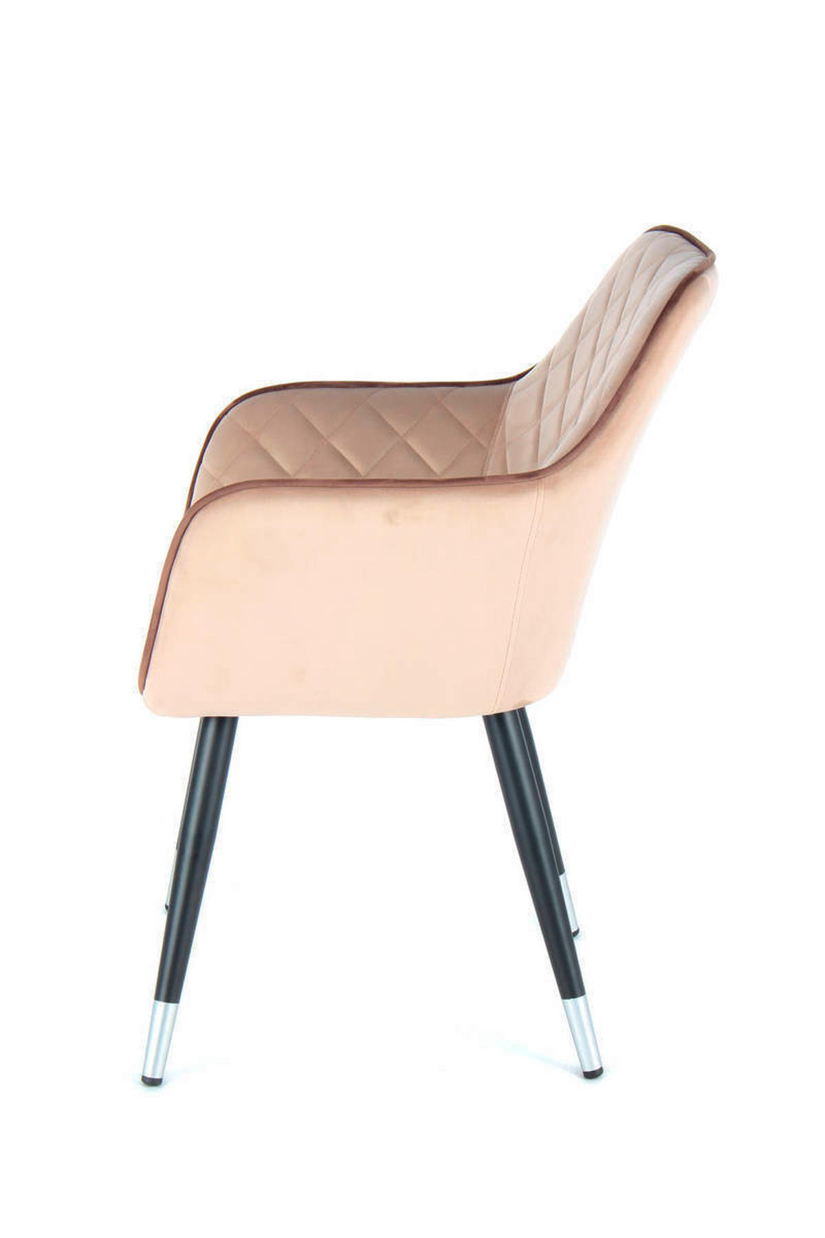 ARMLEHNSTUHL  in Stahl  - Beige/Braun, LIFESTYLE, Kunststoff/Metall (58,8/86/61cm) - Kayoom