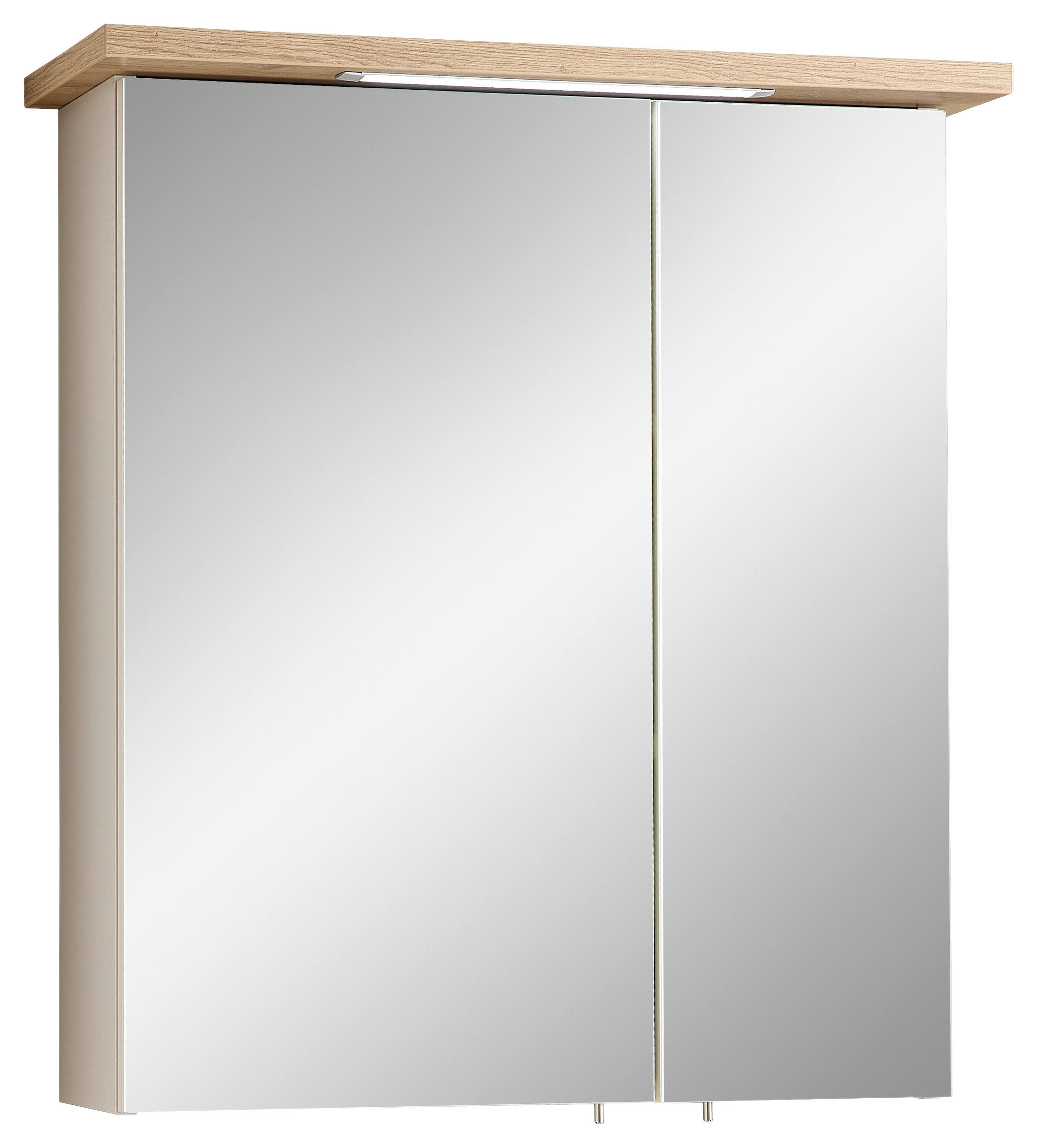 SPIEGELSCHRANK 60/72/20 cm  - Chromfarben/Kaschmir, KONVENTIONELL, Glas/Holzwerkstoff (60/72/20cm) - Xora
