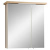 SPIEGELSCHRANK 60/72/20 cm  - Chromfarben/Kaschmir, KONVENTIONELL, Glas/Holzwerkstoff (60/72/20cm) - Xora