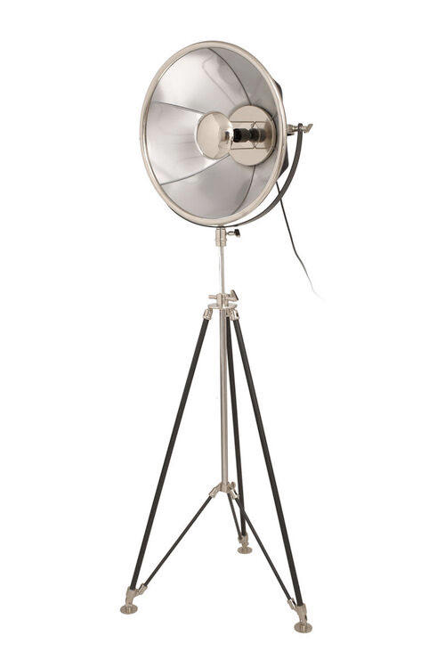GOLVLAMPA  57/157/53 cm   - silver/svart, Trend, metall/textil (57/157/53cm) - Kayoom