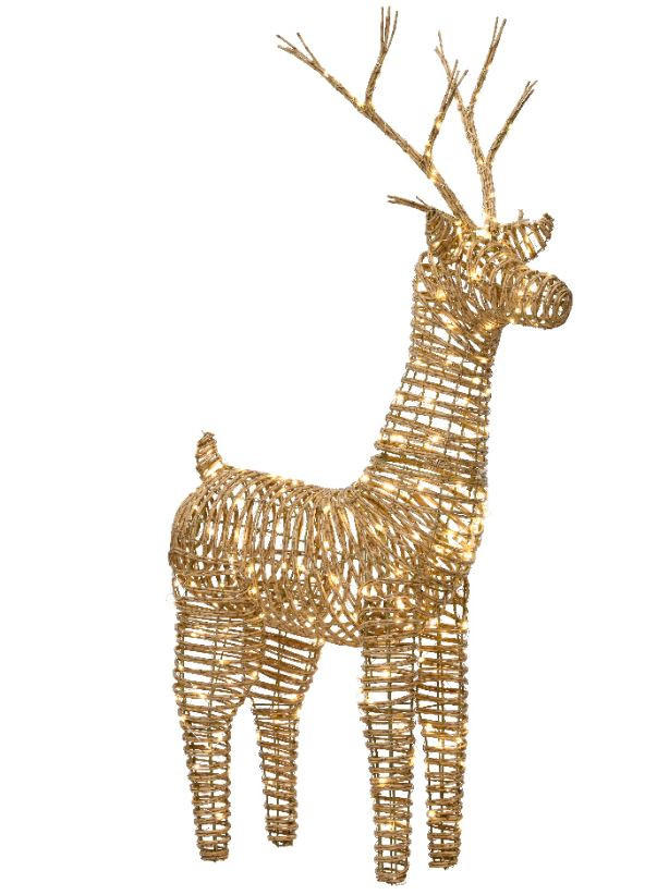 OKRASNA LED-SVETILKA   //// - naravne barve, Basics, umetna masa (24,00/60,00/104,00cm) - X-Mas