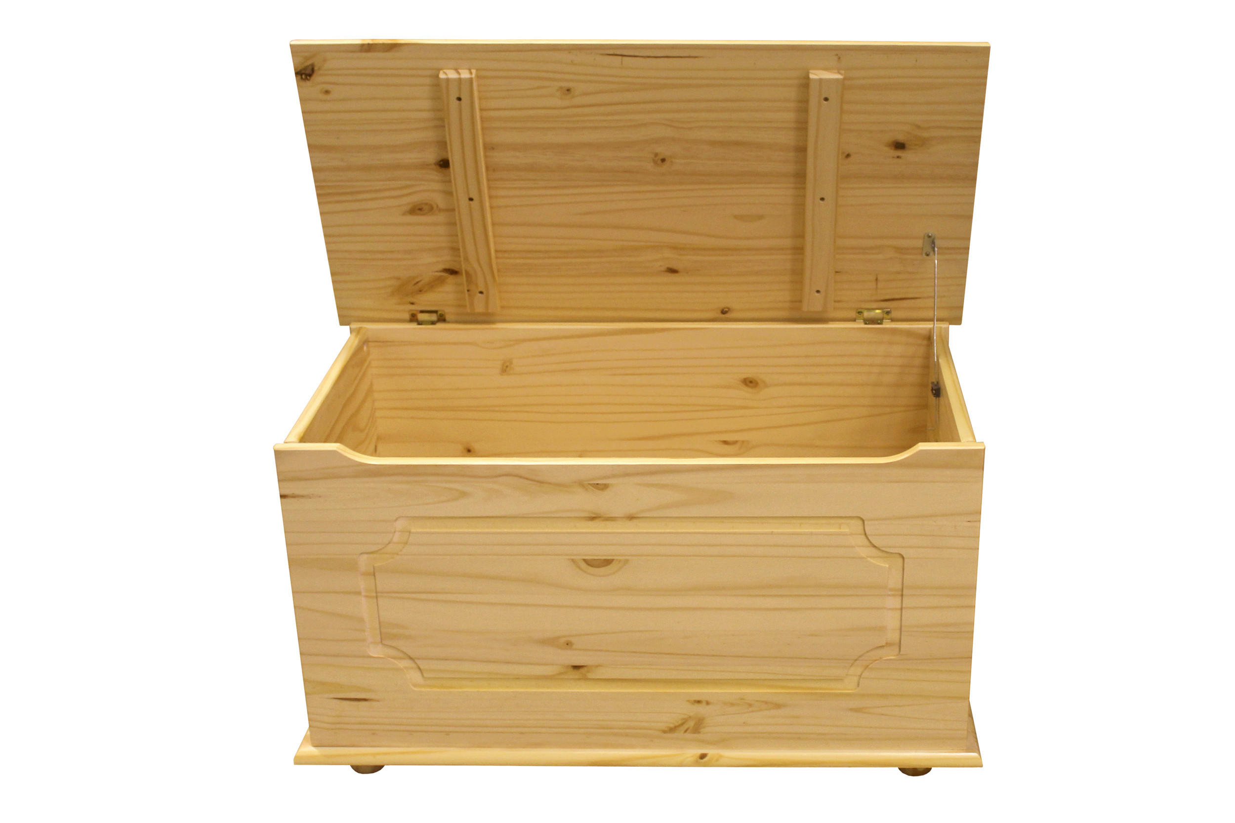 TRUHE in Holz 89/53/47 cm  - Naturfarben, Natur, Holz (89/53/47cm) - Livetastic