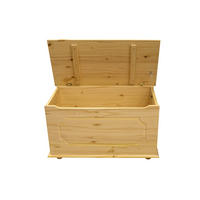 TRUHE in Holz 89/53/47 cm  - Naturfarben, Natur, Holz (89/53/47cm) - Livetastic