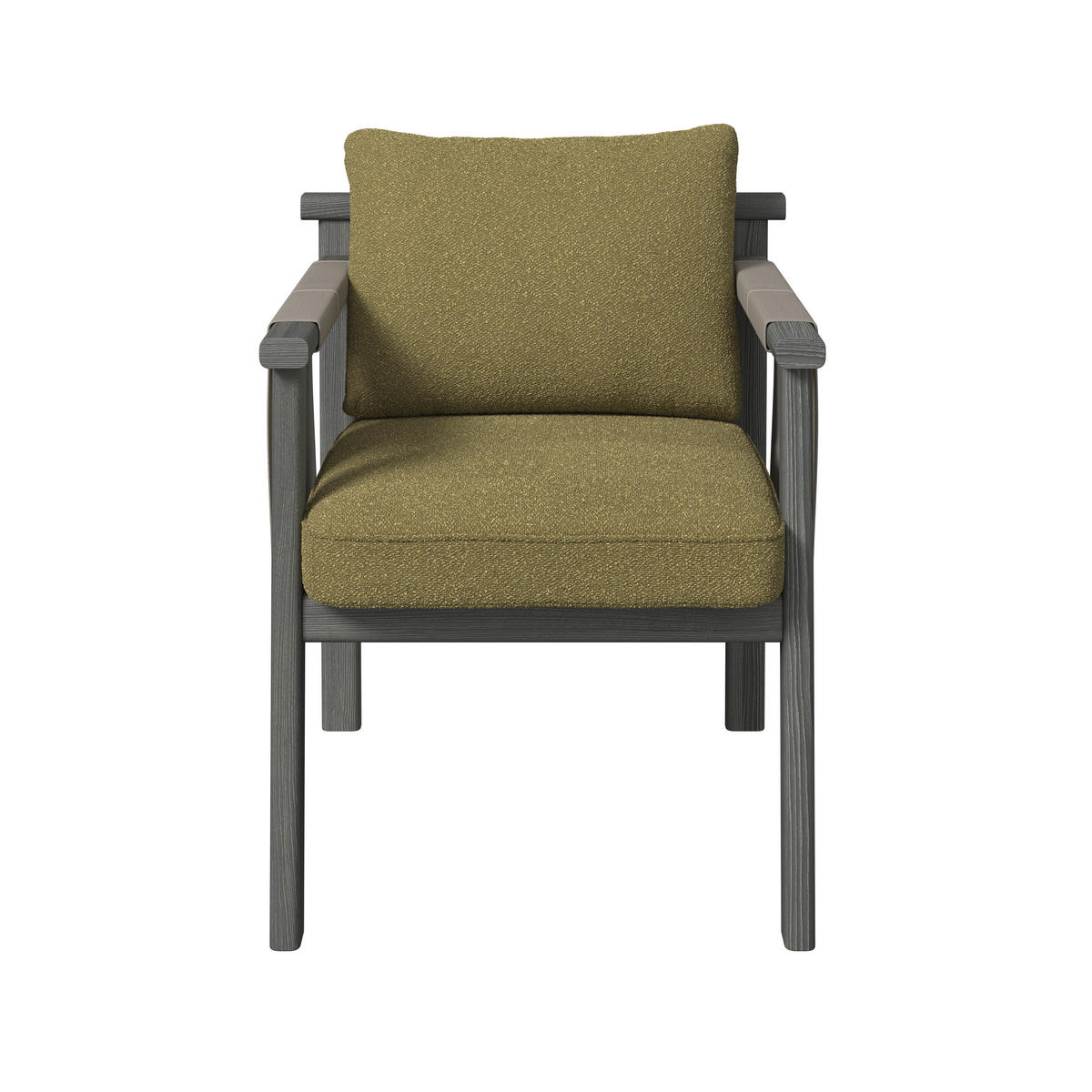 GARTENSTUHL Esche Grau, Grün, Eschefarben  - Eschefarben/Grau, ROMANTIK / LANDHAUS, Holz/Textil (64/73/64,5cm) - Dieter Knoll