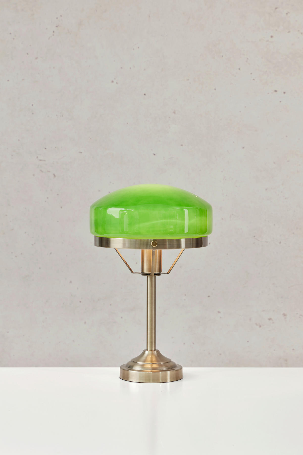BORDSLAMPA AURELIA 25/39 cm   - grön/mässingsfärgad, Trend, metall/glas (25/39cm) - Markslöjd