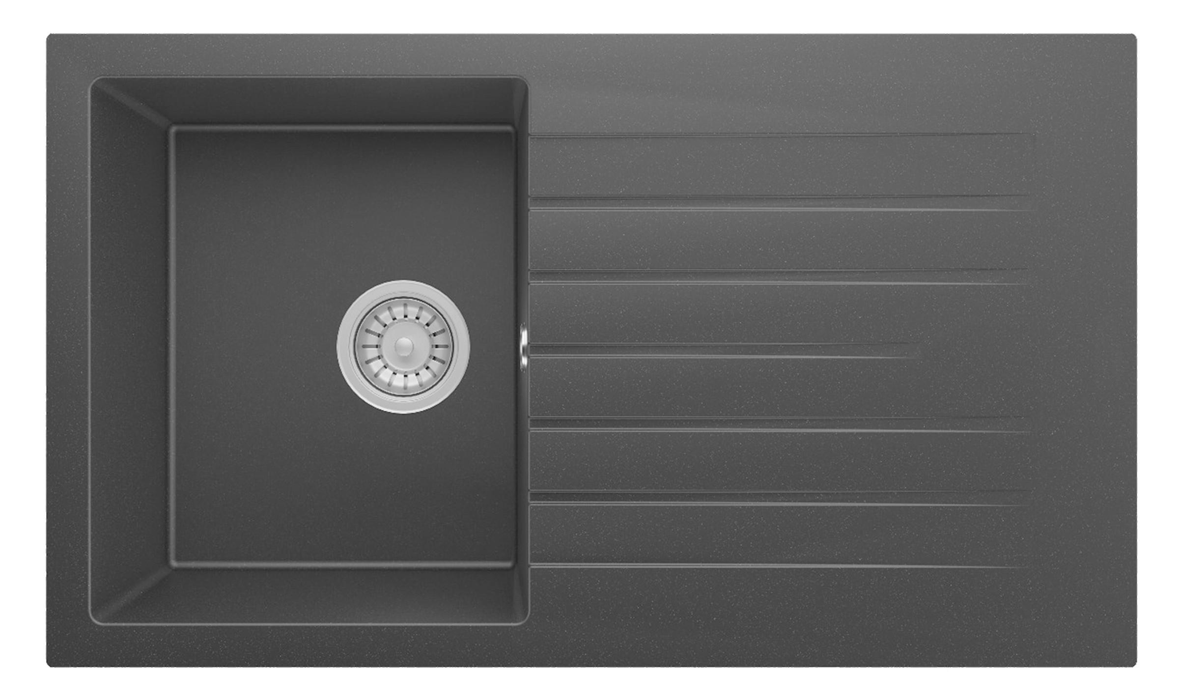 DISKHO 1750ALMONTO86x50S svart 22/86/50 cm