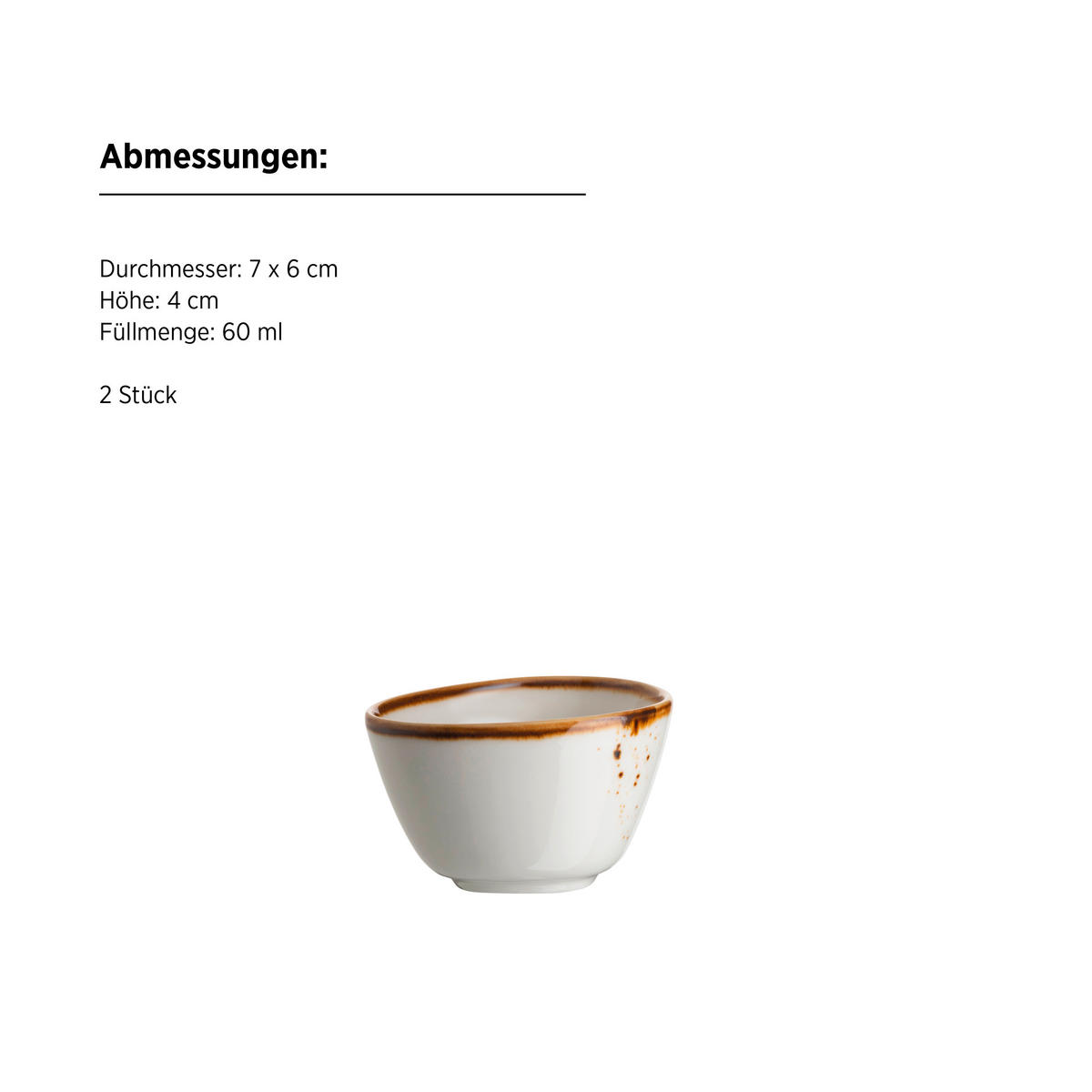 KOMBISERVICE Weiß, Hellbraun Pintar 8-teilig 4 Personen  - Hellbraun/Weiß, Basics, Keramik - Mäser