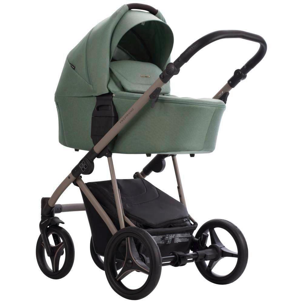 KOLICA ZA SPAVANJE   - boje kadulje, Basics, metal/tekstil (99/61/121cm) - BEBETTO