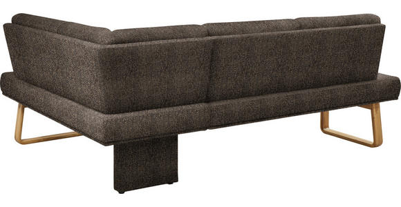 ECKBANK 280/174 cm  in Braun, Eichefarben  - Eichefarben/Braun, Design, Holz/Textil (280/174cm) - Dieter Knoll