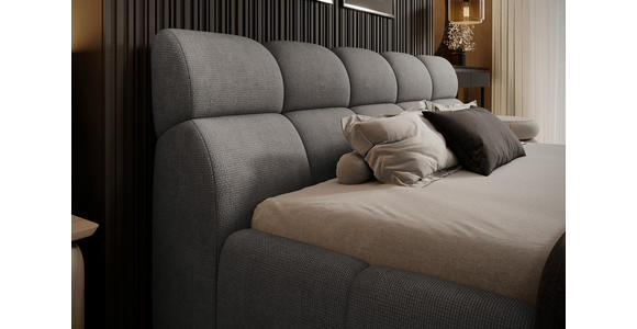 POLSTERBETT 160/200 cm,  in Greige,  - Greige/Schwarz, Design, Kunststoff/Textil (160/200cm) - Esposa