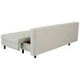 SCHLAFSOFA Lia in Webstoff Taupe  - Taupe/Schwarz, Design, Textil/Metall (197/84/92,5cm) - Hom`in