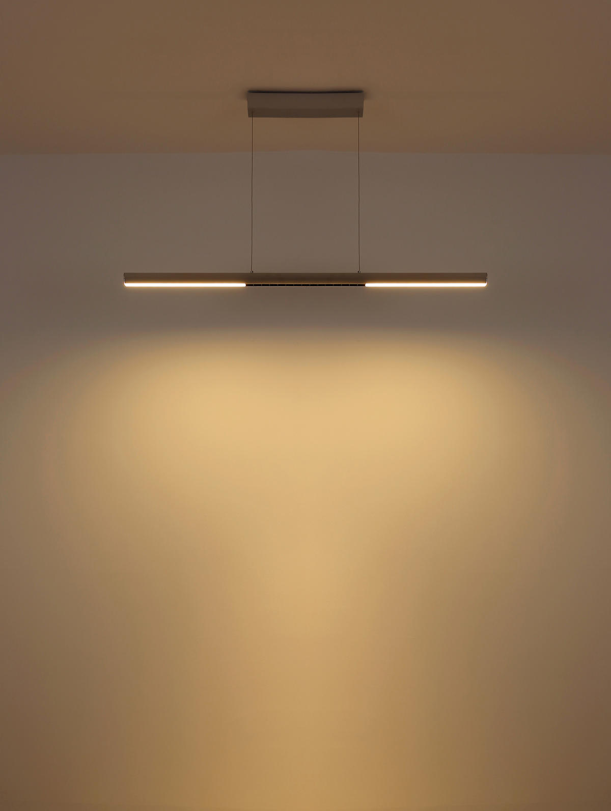 LED-HÄNGELEUCHTE 120/8/150 cm  - Transparent/Weiß, Design, Kunststoff/Metall (120/8/150cm) - Globo