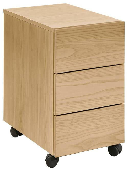 ROLLCONTAINER Eiche furniert Eichefarben  - Eichefarben, KONVENTIONELL, Holz/Kunststoff (59/59/35cm) - hülsta