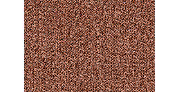 ECKSOFA in Flachgewebe Terracotta  - Anthrazit/Terracotta, Design, Textil/Metall (280/165cm) - Ambiente