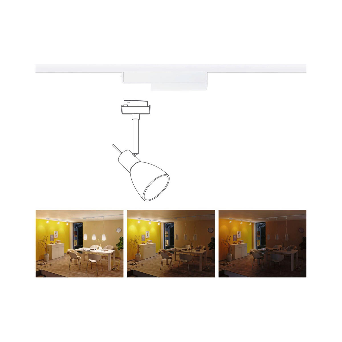 SCHIENENSYSTEM-ADAPTER - Basics (17,5/5,0/2,0cm) - Paulmann