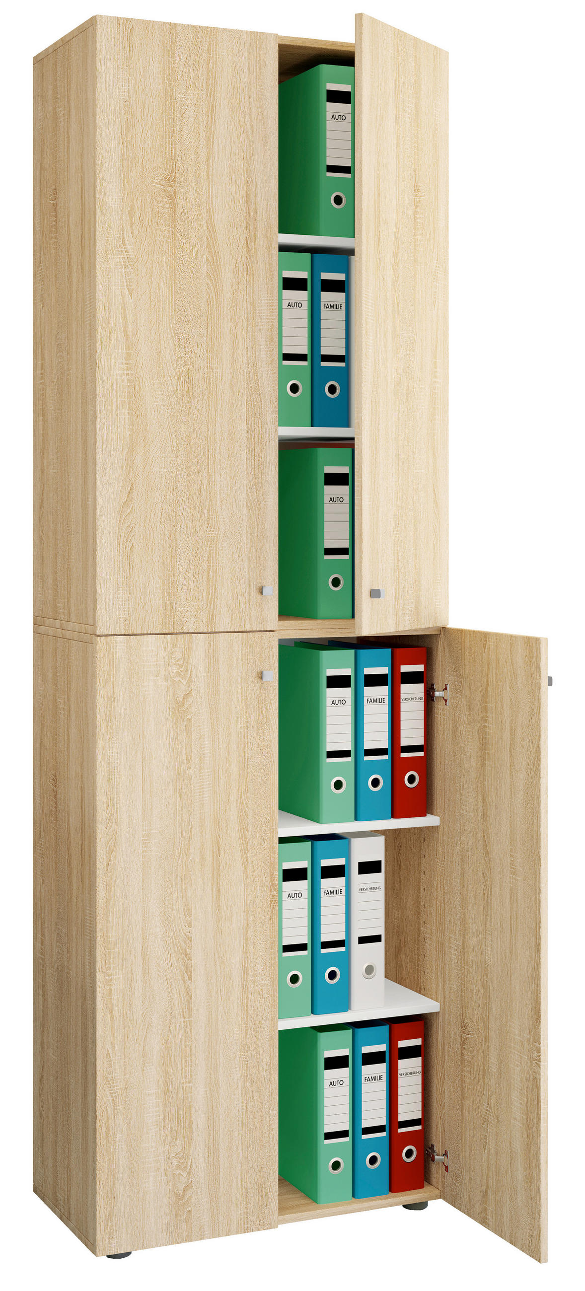 AKTENSCHRANK Sonoma Eiche  - Sonoma Eiche, Design, Holzwerkstoff (70/220/39cm) - MID.YOU
