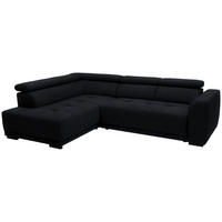 ECKSOFA in Chenille Anthrazit  205/284 cm  - Anthrazit/Schwarz, Design, Kunststoff/Textil (205/284cm) - Xora