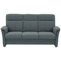 3-SITZER-SOFA Flachgewebe Grau  - Alufarben/Grau, Konventionell, Textil/Metall (194/100/89cm) - Beldomo Comfort