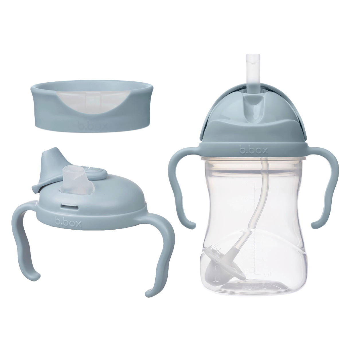 XXXLutz Trinklernbecher-Set Pastellblau 12x14x7 cm