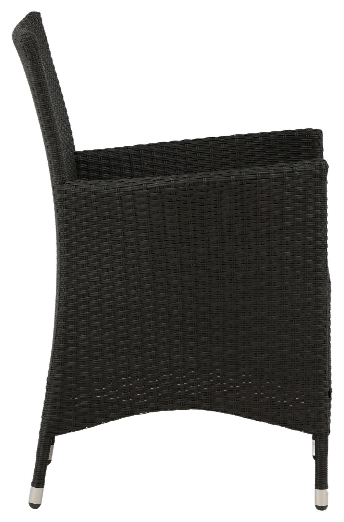 STAPELSESSEL Stahl Schwarz, Silberfarben  - Silberfarben/Schwarz, KONVENTIONELL, Kunststoff/Metall (60/88/60cm) - Gardenson