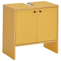 WASCHBECKENUNTERSCHRANK 60/60/35 cm  - Gelb/Schwarz, MODERN, Holzwerkstoff/Kunststoff (60/60/35cm) - MID.YOU