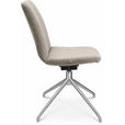 STUHL  in Aluminium Flachgewebe Metall, Textil  - Ecru, Design, Textil/Metall (46/81,5-84,5/55cm) - Johann Jakob