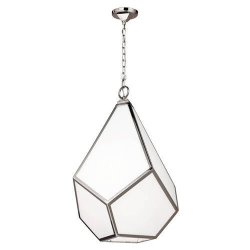VISEČA SVETILKA  Elstead Diamond      48.3/88.9 cm      E27 - barve niklja, Basics, kovina (48.3/88.9cm) - Elstead Lighting