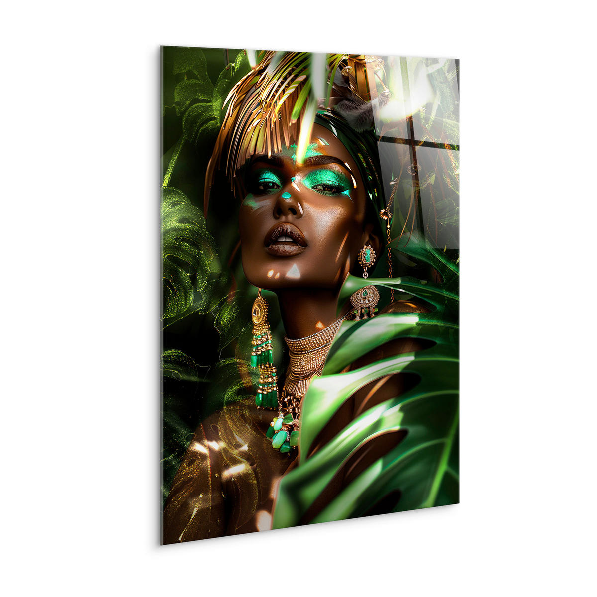 GLASBILD 70/100 cm  - Multicolor, Basics, Glas/Papier (70/100cm)