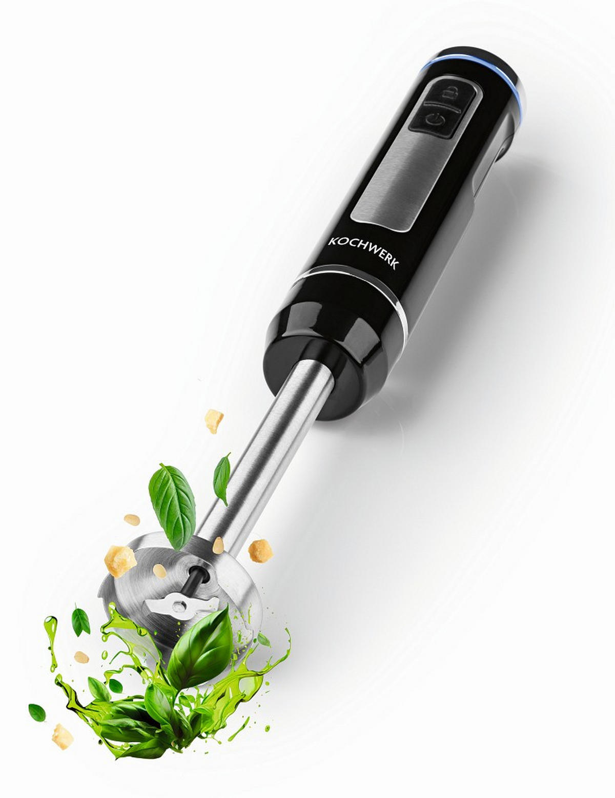 STABMIXER-SET Rachs KOCKWERK 4-teilig  - Edelstahlfarben/Schwarz, Basics, Kunststoff/Metall (35/5/5cm)