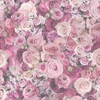 FOTOTAPETE  - Pink/Rosa, ROMANTIK / LANDHAUS, Textil (52/250cm)