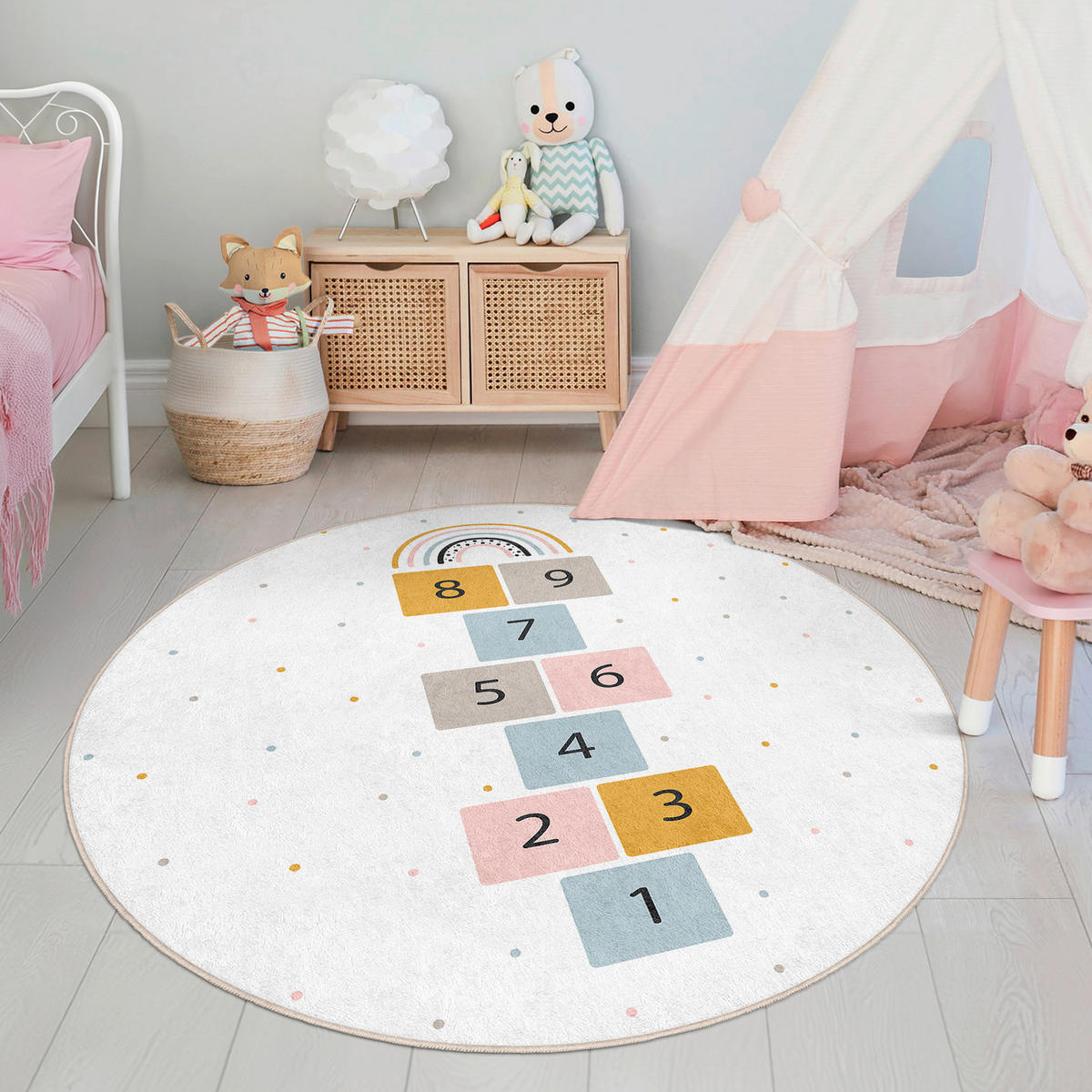 KINDERTEPPICH 180 cm  - Multicolor, Basics, Textil (180cm)
