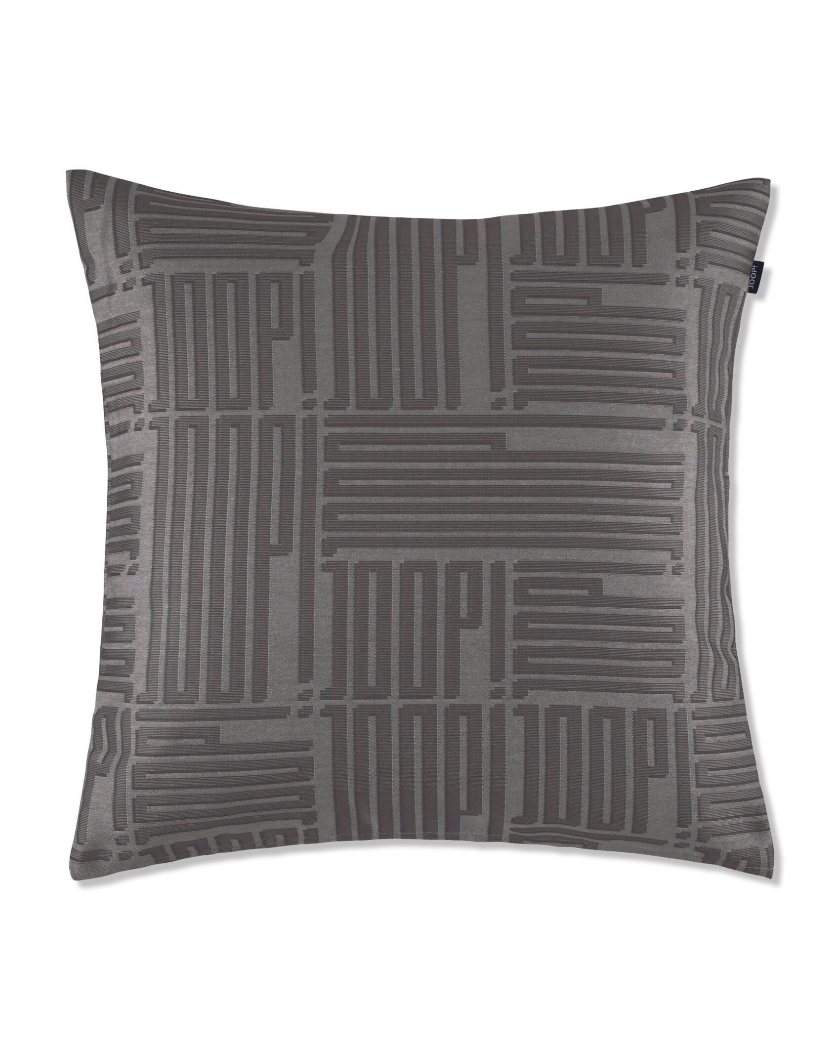 KISSENHÜLLE J!Fine Bars 50/50 cm  - Taupe/Grau, Basics, Textil (50/50cm) - Joop!