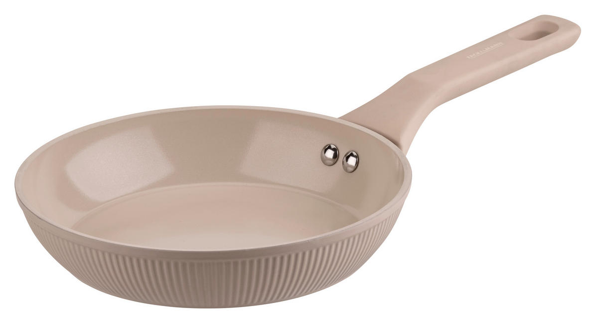 BRATPFANNE Pamela Reif Serie SHELL Keramikbeschichtung 20 cm  - Beigebraun, Basics, Metall (20cm) - Fackelmann