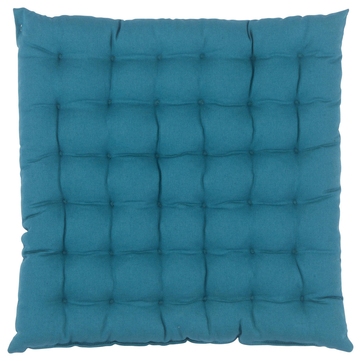 SITZKISSEN  38/38 cm   - Petrol, Basics, Textil (38/38cm) - Novel