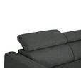 ECKSOFA in Chenille Dunkelgrau  280/205 cm  - Dunkelgrau/Schwarz, Design, Textil/Metall (280/205cm) - Xora