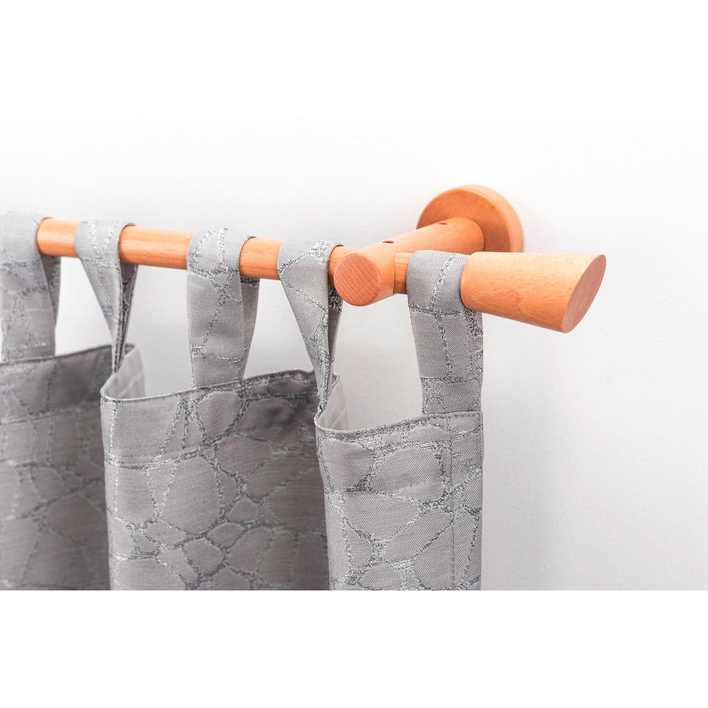 Thumbnail - Vorhangstange Molis, Rotbraun, Holz, Buche, 410 cm, Wohntextilien, Gardinen & Vorhänge, Gardinen-Stangen
