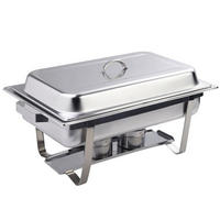 GRIJAČ ZA JELA/CHAFING-DISH  - Basics, metal (35/32/60cm)