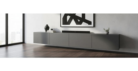 LOWBOARD Newniq 240/36,7/45 cm  Typenauswahl, hängend, in verschiedenen Größen erhältlich  - Anthrazit, Design, Holzwerkstoff (240/36,7/45cm) - Hom`in